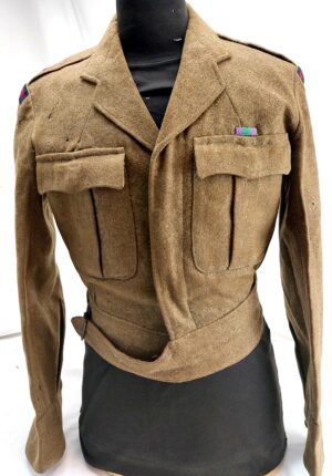 British, WW2, Royal Artillery Battle Dress Blouse, Rank Major, Unmarked, 1937 Pattern, Private Purchase, Size 7