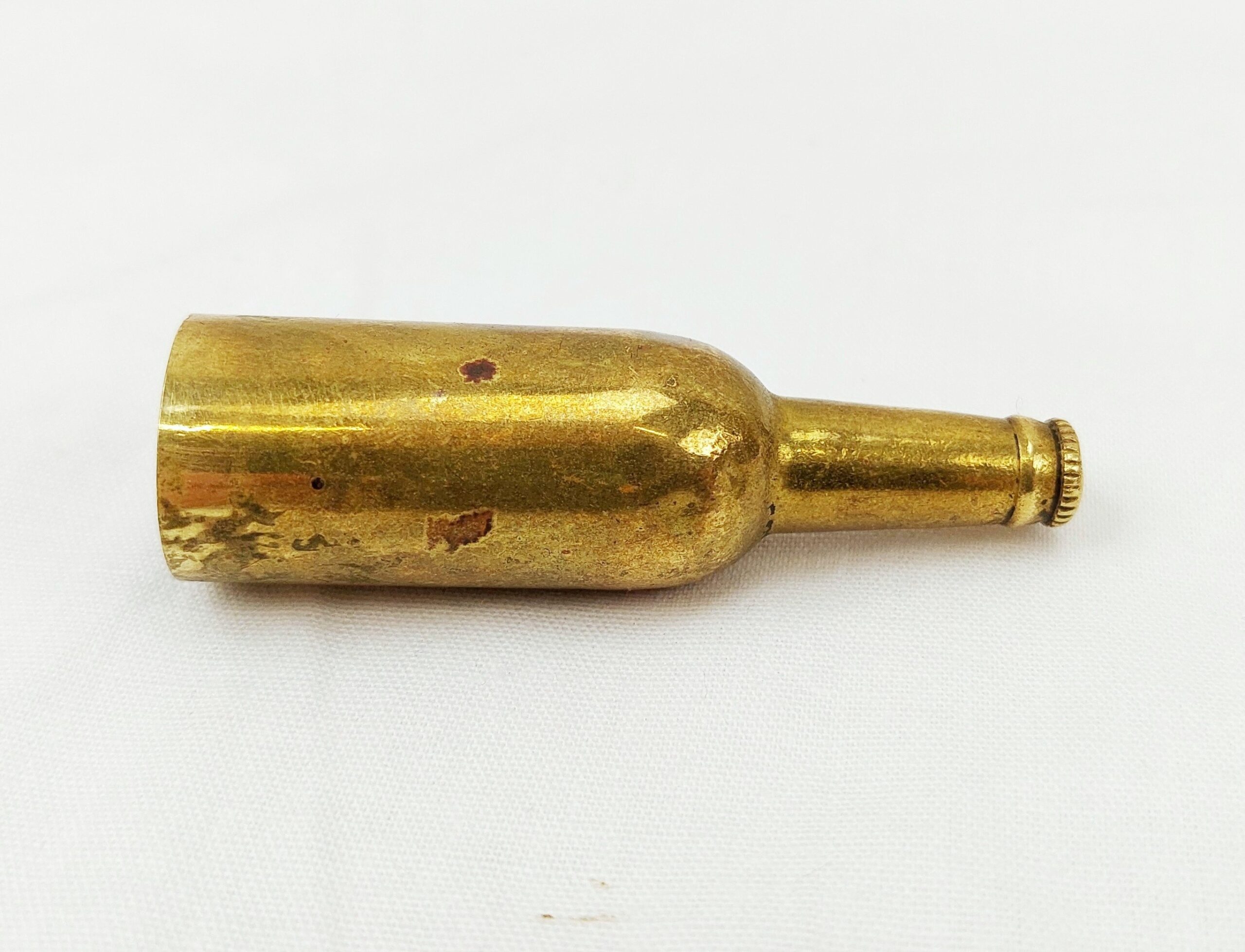 WW2 Trench Art Lighter In The Shape Of A Bottle