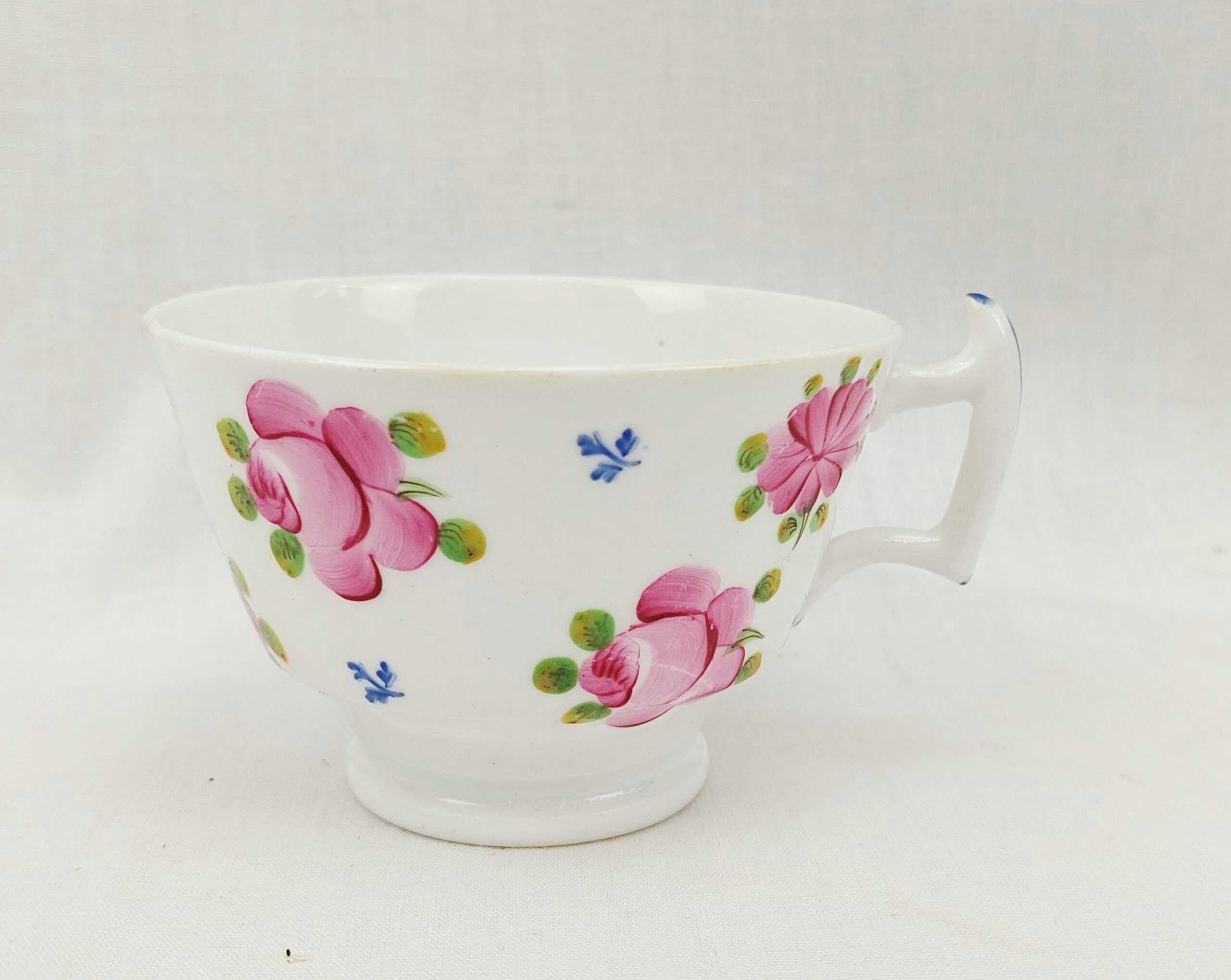 c1810 Georgian Machin Ware London Shape Cup And Saucer - Image 6