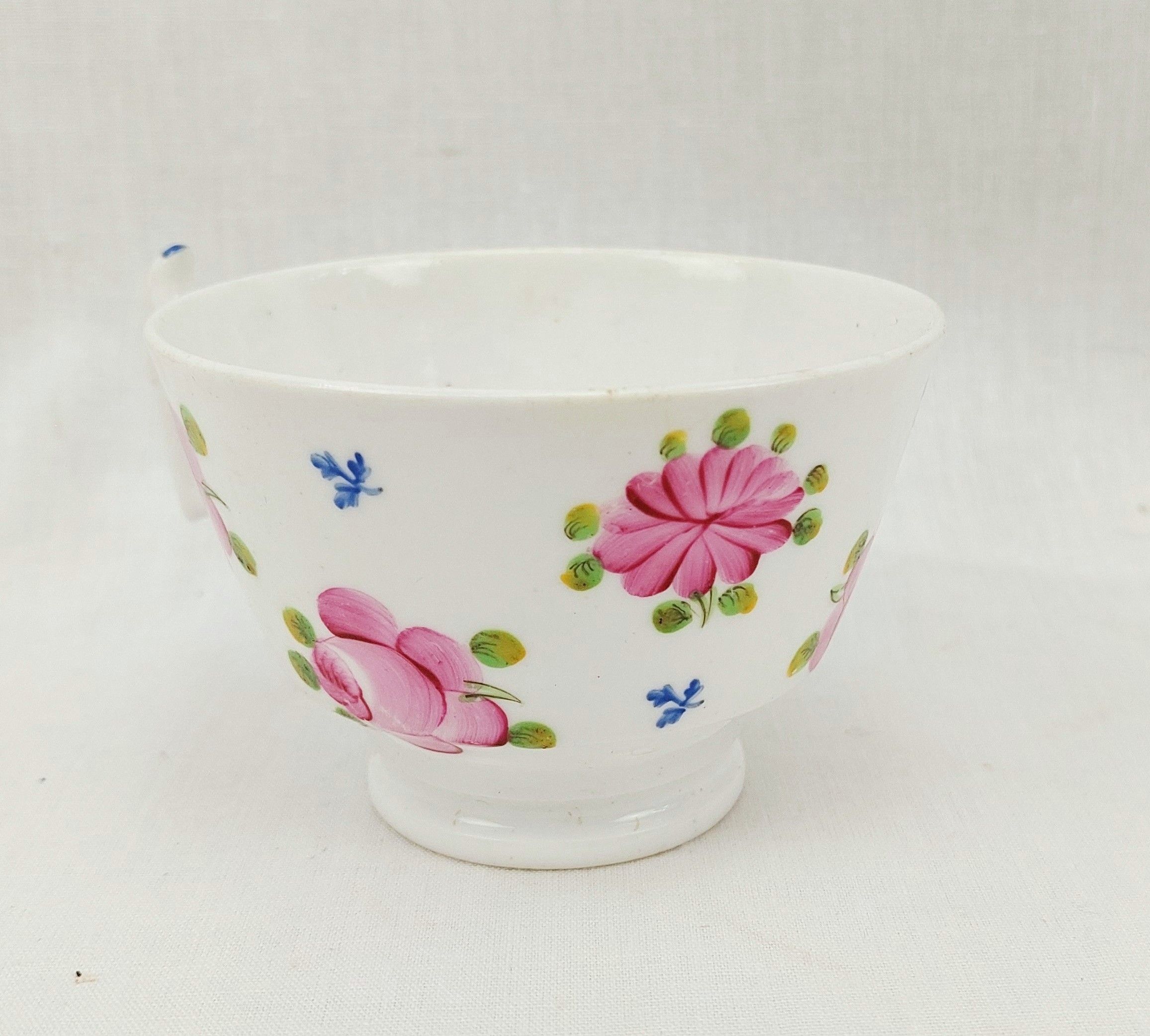c1810 Georgian Machin Ware London Shape Cup And Saucer - Image 3