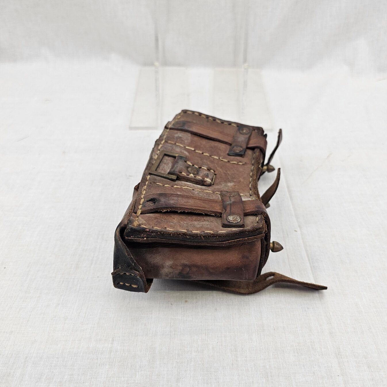 1909 Pattern Mauser Rifle Brown Leather Ammo Pouch - Image 4