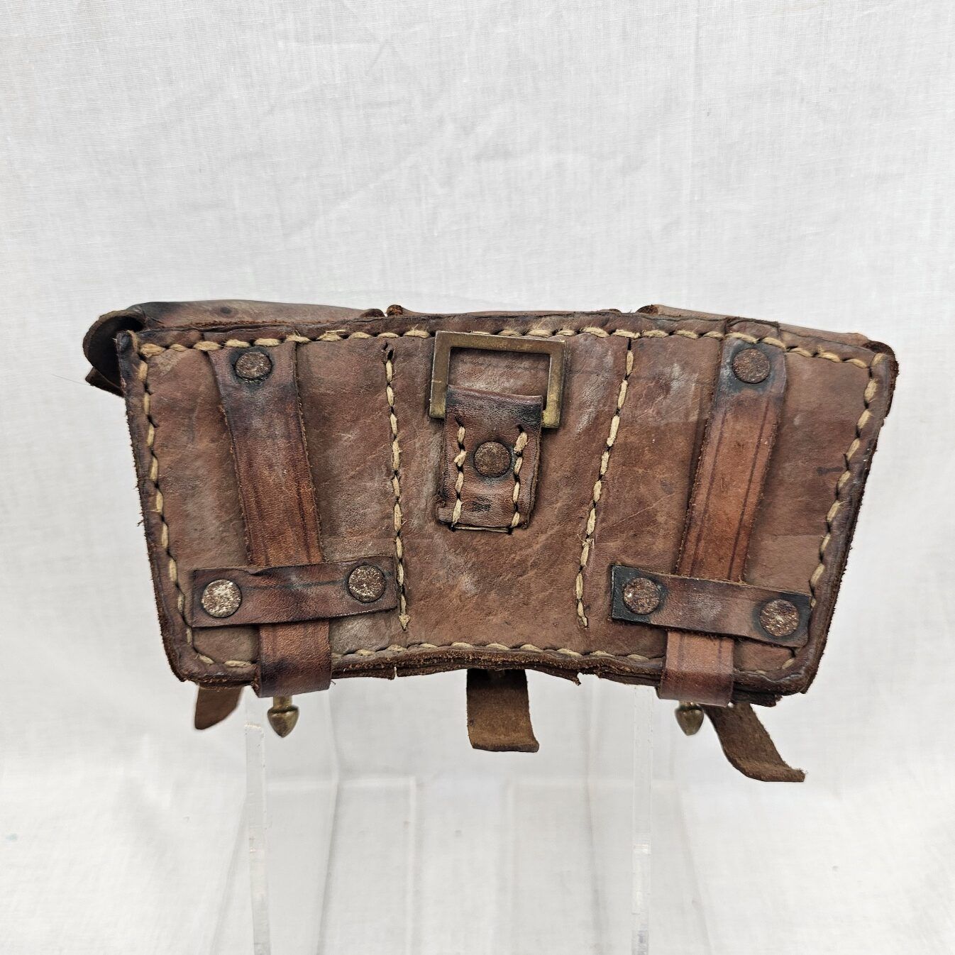 1909 Pattern Mauser Rifle Brown Leather Ammo Pouch - Image 5