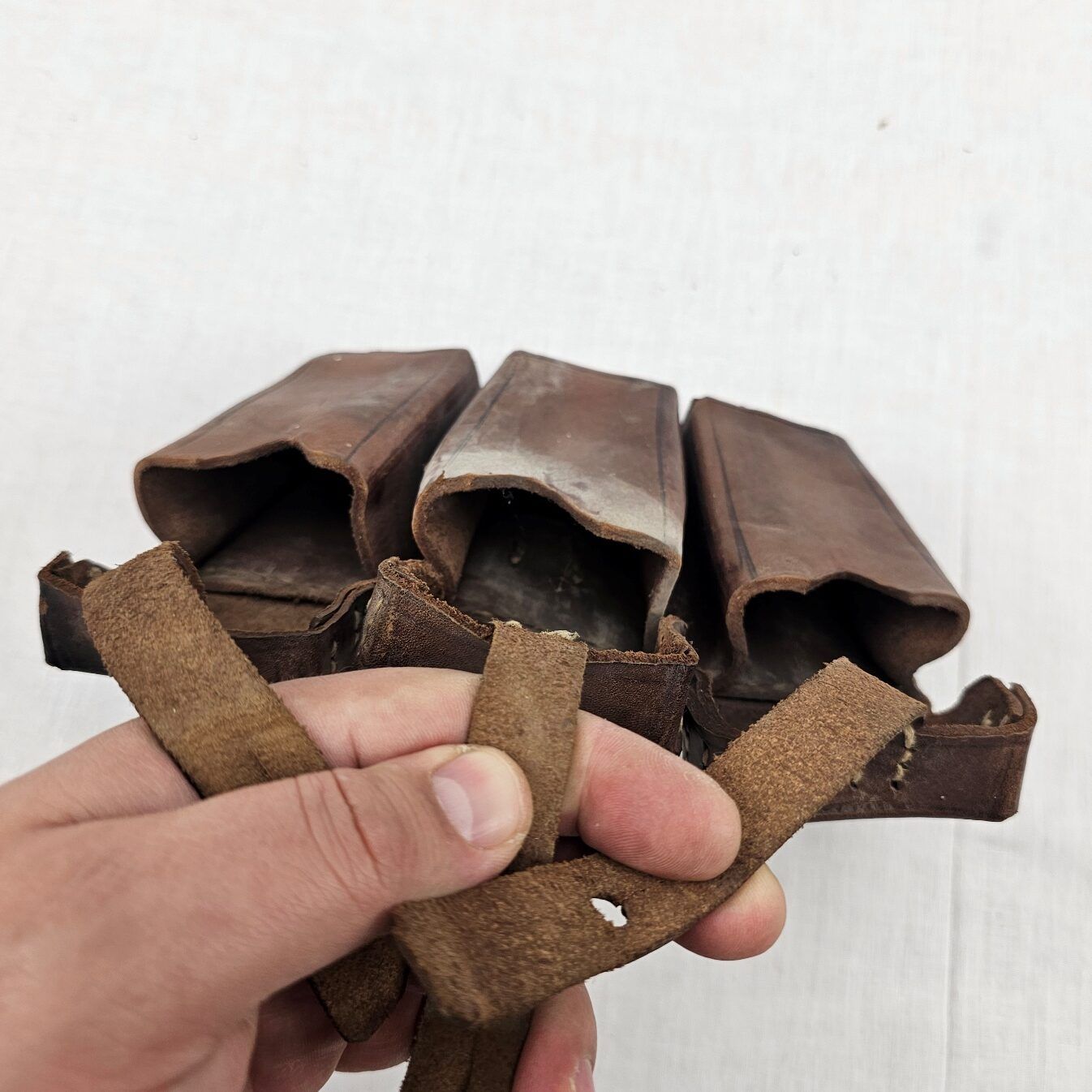 1909 Pattern Mauser Rifle Brown Leather Ammo Pouch - Image 8