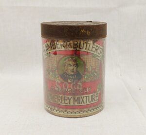 1920s Lambert And Butlers Coarse Cut Tobacco Waverley Mixture Tin
