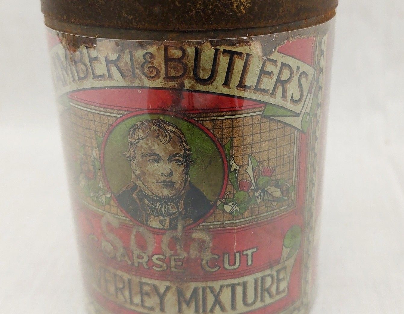 1920s Lambert And Butlers Coarse Cut Tobacco Waverley Mixture Tin - Image 5