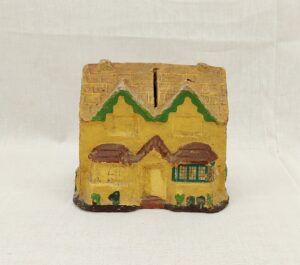 1930s Papier Mache Dr Barnados Home Cottage Collection Box
