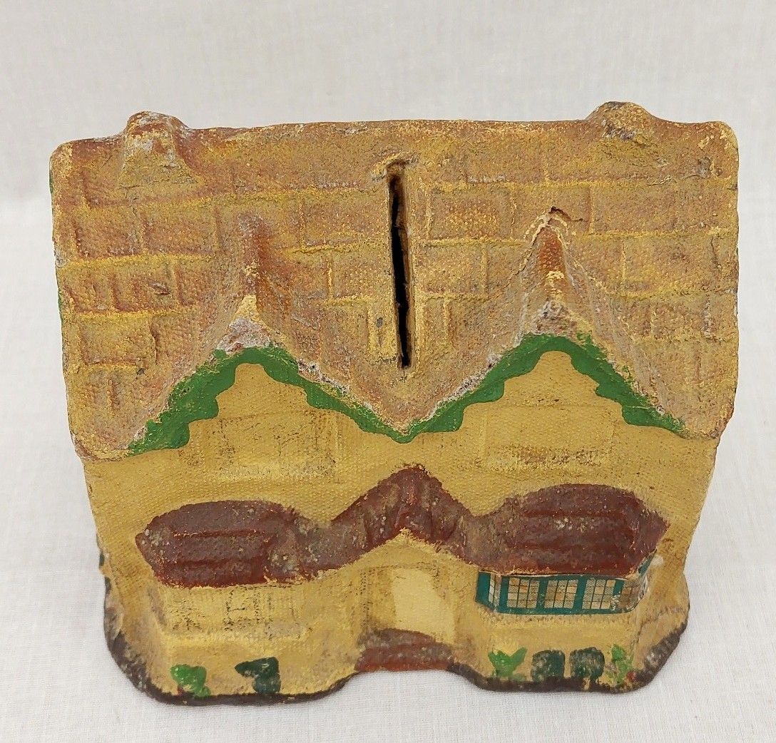 1930s Papier Mache Dr Barnados Home Cottage Collection Box - Image 2
