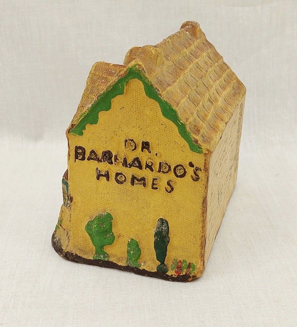 1930s Papier Mache Dr Barnados Home Cottage Collection Box - Image 3