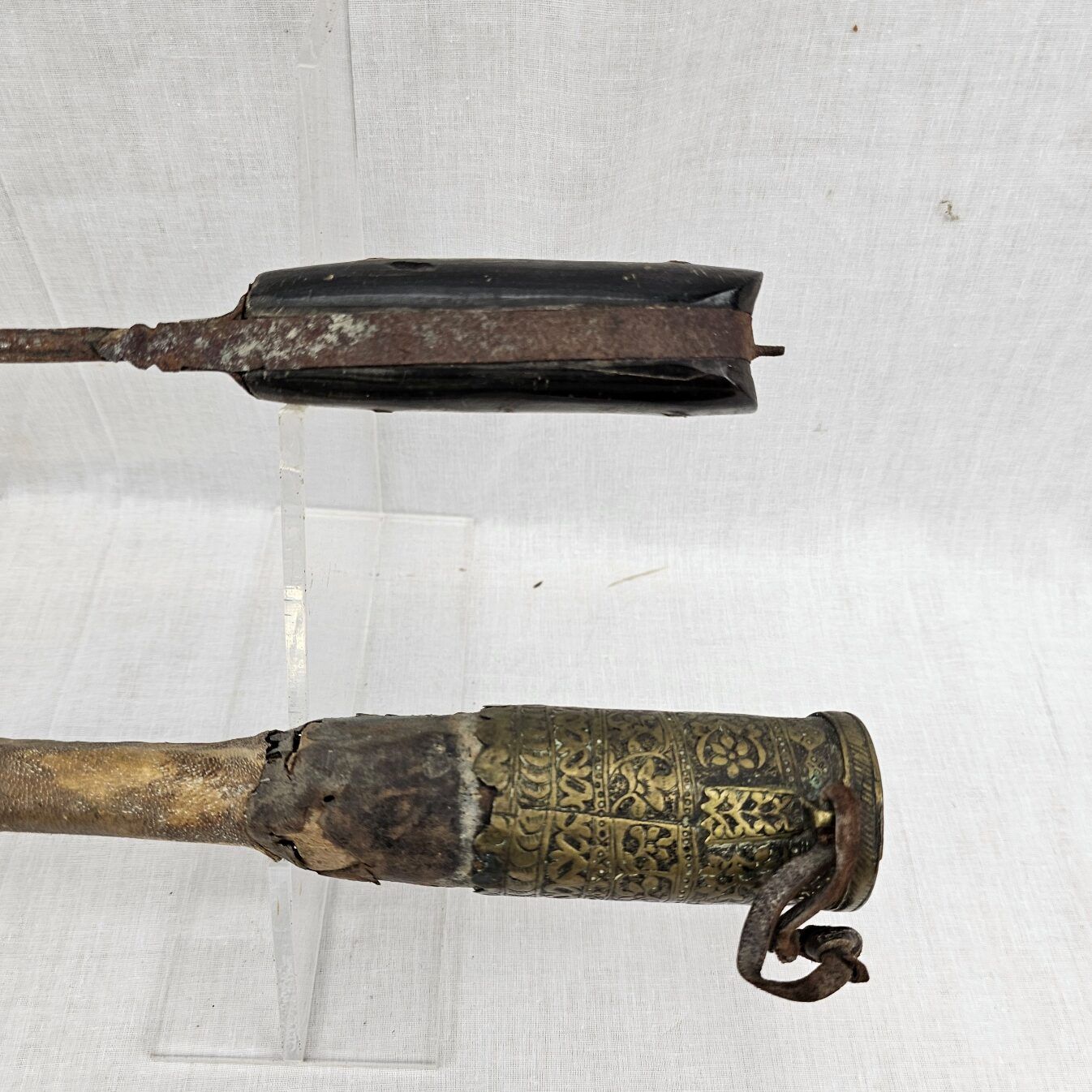 19th Century Indo-Persian/Afghan Choora Knife or Pesh-Kabz Dagger and Scabard - Image 13