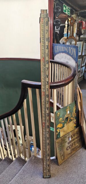 A Vintage Height or Survey Staff/Measuring Rod or Leveling staff #1