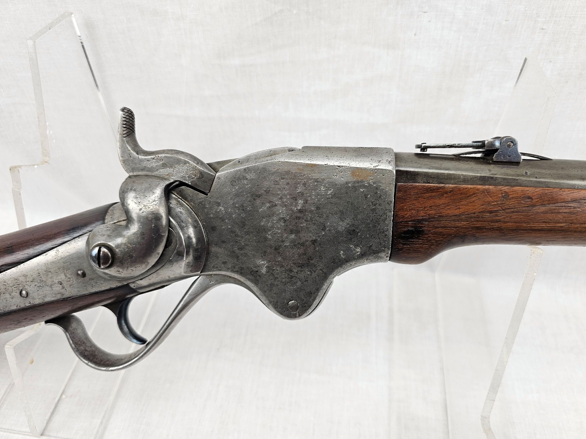 American Civil War Era Spencer M1865 Repeating Saddle ring Carbine, No stable cut-off, SN 21146 - Image 6