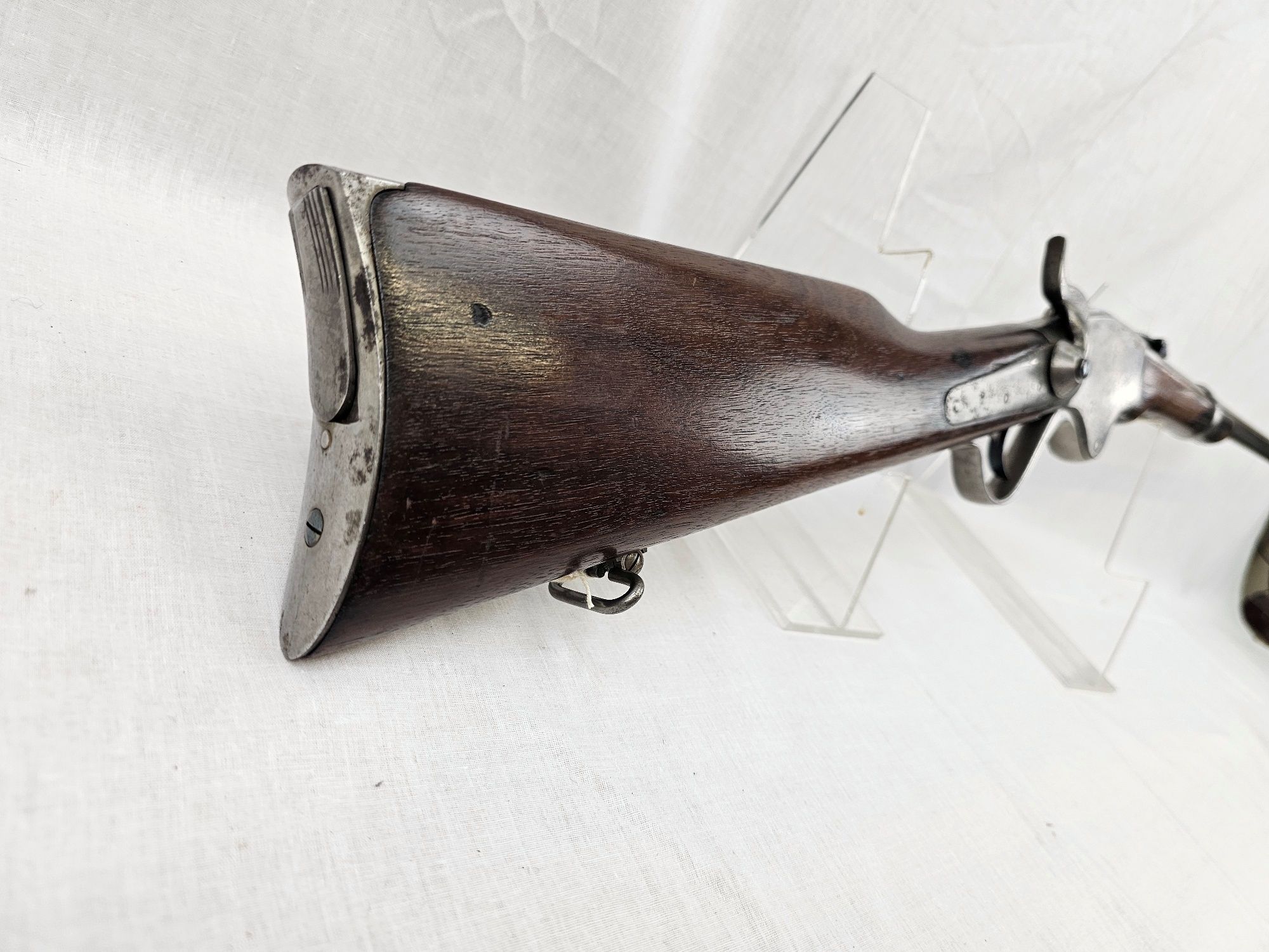American Civil War Era Spencer M1865 Repeating Saddle ring Carbine, No stable cut-off, SN 21146 - Image 7
