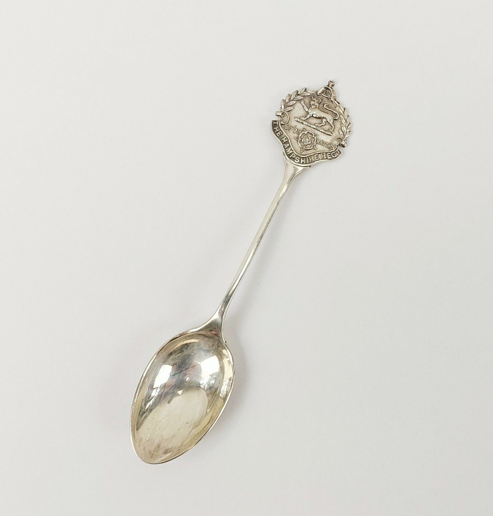 Birmingham 1930 Sterling Silver 5th 7th Btn Hampshire Regiment Spoon