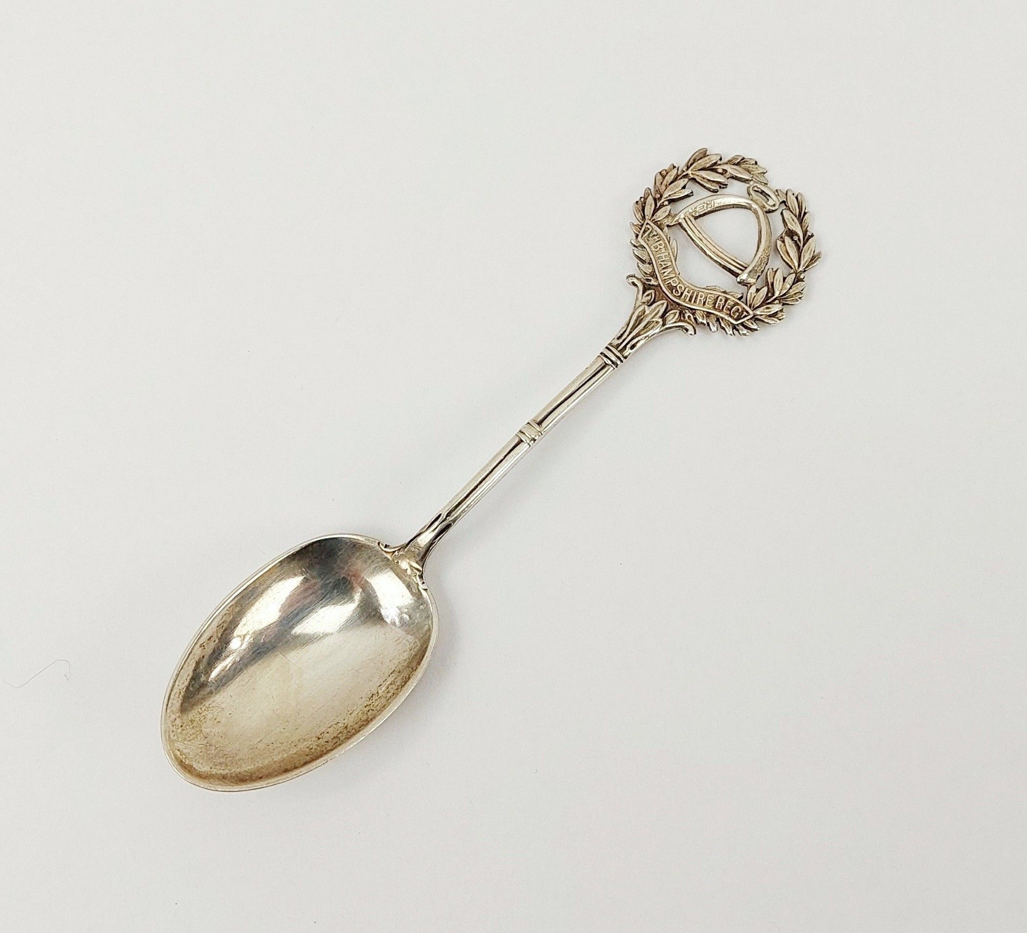Birmingham 1930 Sterling Silver 7th Btn Hampshire Regiment Spoon