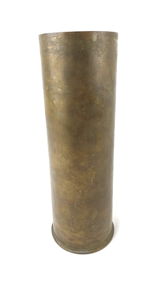 British, Interwar, 3.45in Mk. II 25 Pounder Brass Shell Case, Dated 1937, Made by E.C.C. - Image 2