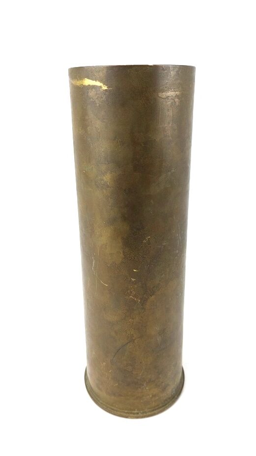 British, Interwar, 3.45in Mk. II 25 Pounder Brass Shell Case, Dated 1937, Made by E.C.C. - Image 3