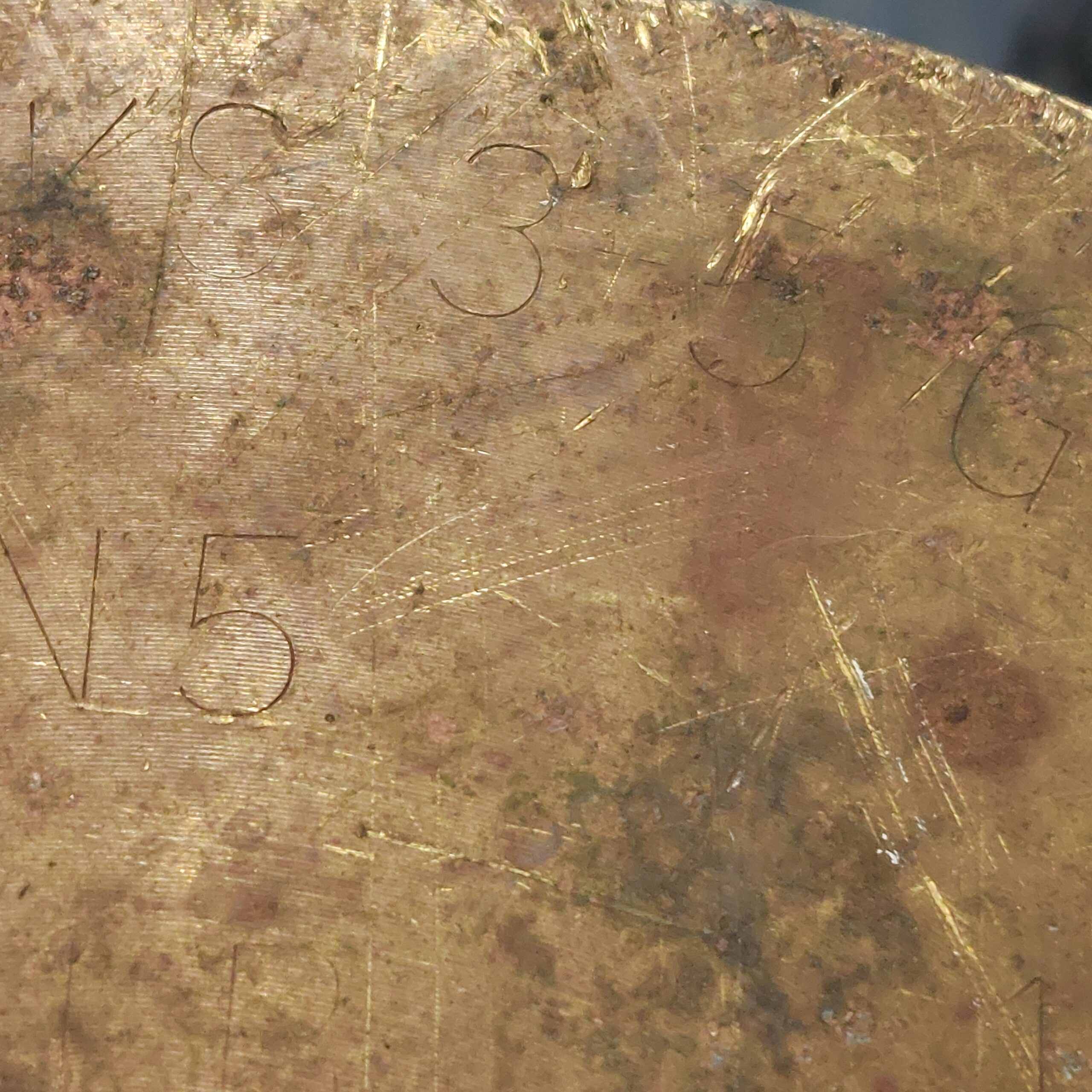 British, Naval 4.5 IN Marks 3-5 Guns Brass Shell Case, Dated 1977, Marked IRE 11/79 from Falkland ship HMS Glamorgan - Image 13