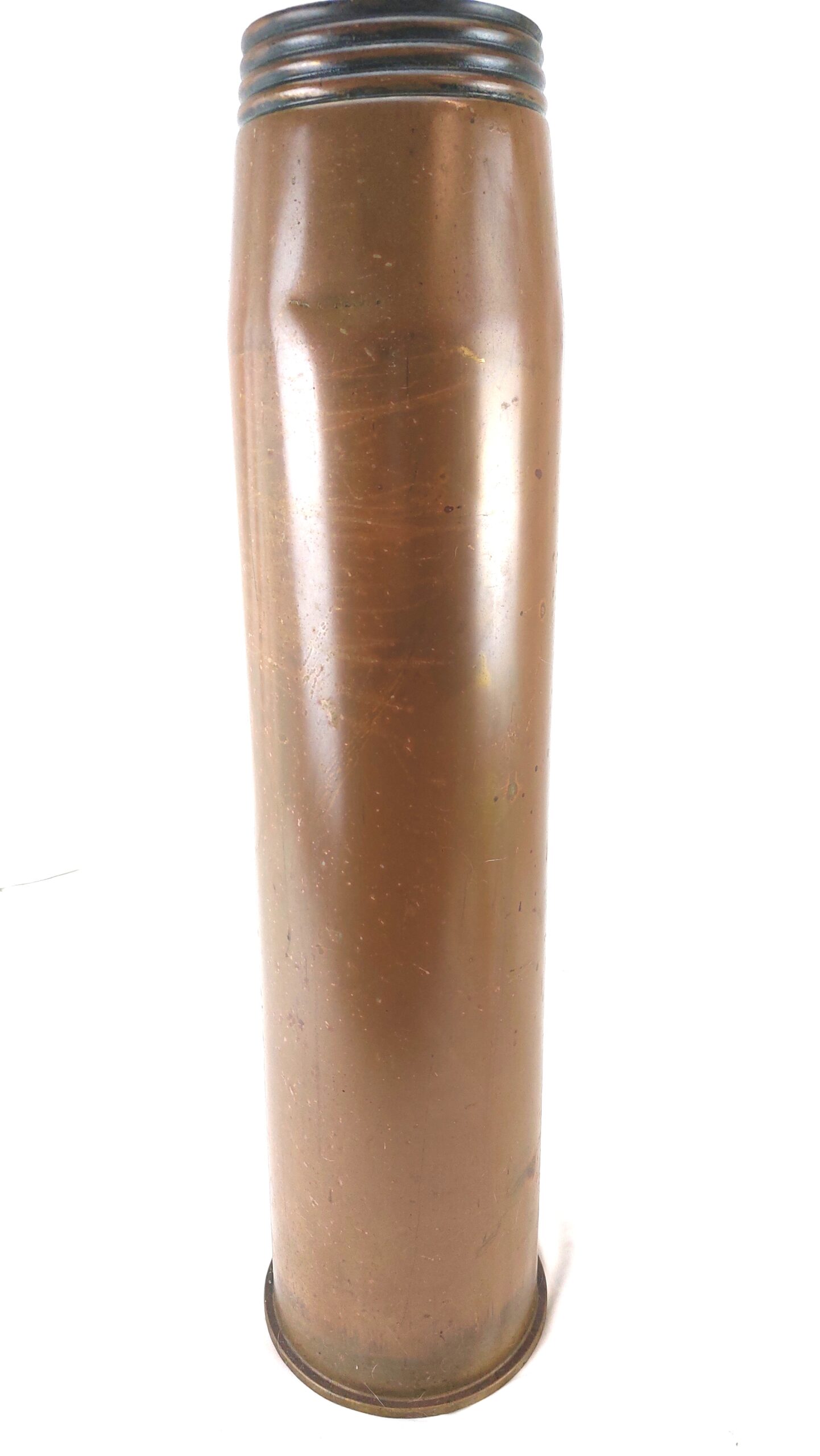 British, Naval 4.5 IN Marks 3-5 Guns Brass Shell Case, Dated 1977, Marked IRE 11/79 from Falkland ship HMS Glamorgan - Image 2