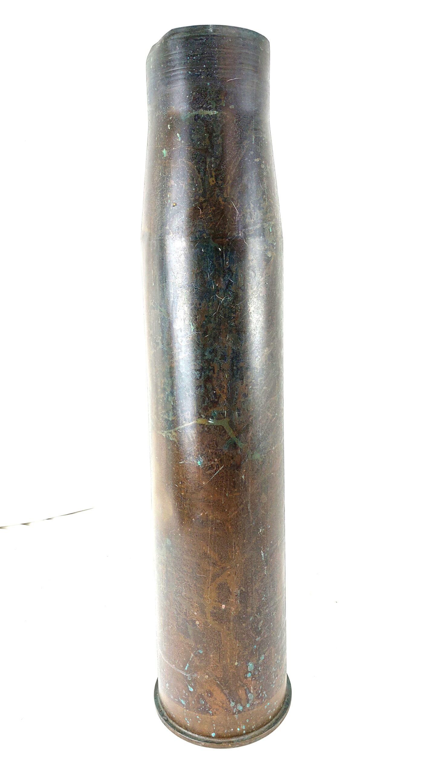 British, Naval 4.5in Brass Shell Case, Dated 1988, Made by Royal Laboratories Birtley (RLB) from Falkland ship HMS Glamorgan