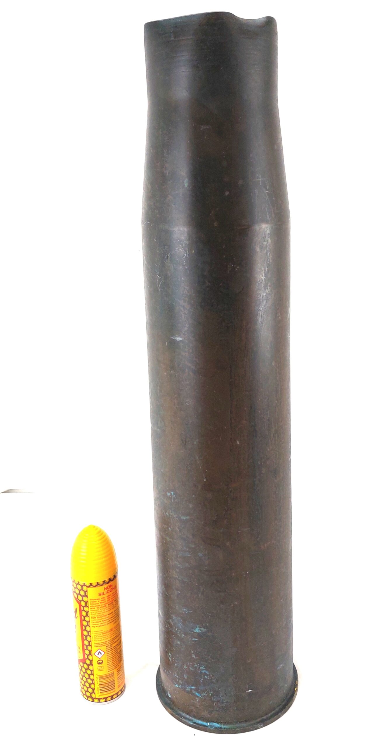 British, Naval 4.5in Brass Shell Case, Dated 1988, Made by Royal Laboratories Birtley (RLB) from Falkland ship HMS Glamorgan - Image 6