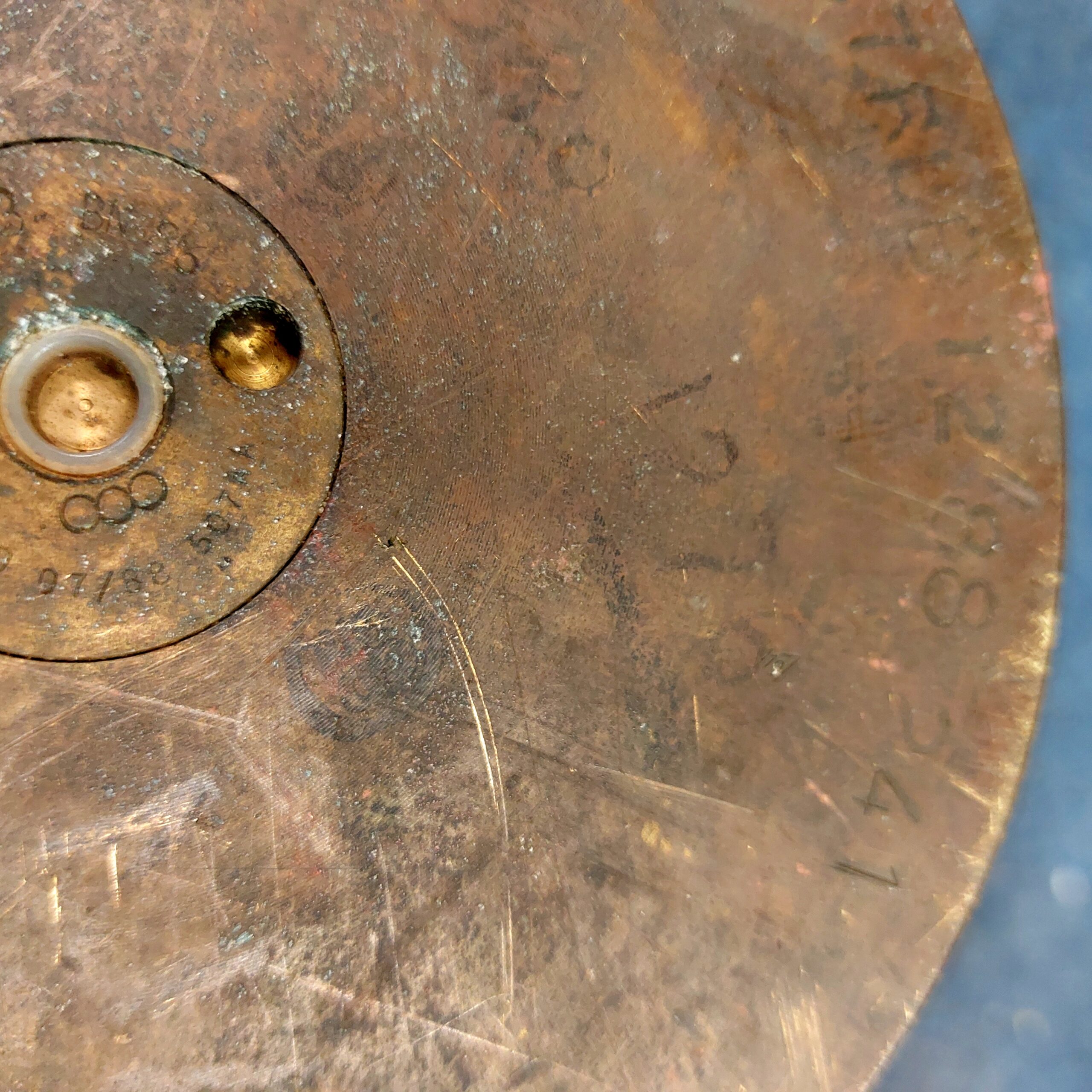 British, Naval 4.5in Brass Shell Case, Dated 1988, Made by Royal Laboratories Birtley (RLB) from Falkland ship HMS Glamorgan - Image 8