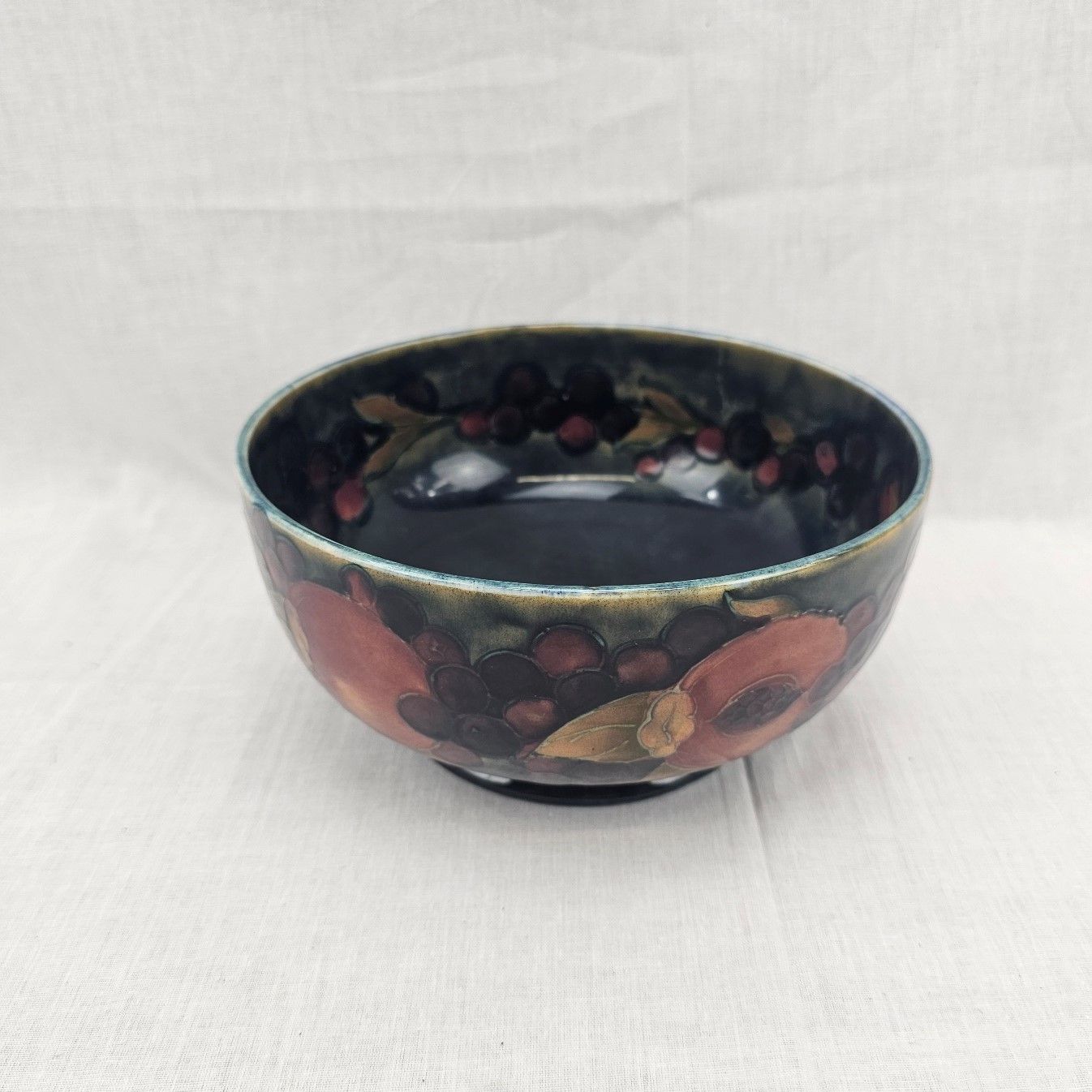 Circa 1930 William Moorcroft Pomegranate Pattern Bowl - Image 3