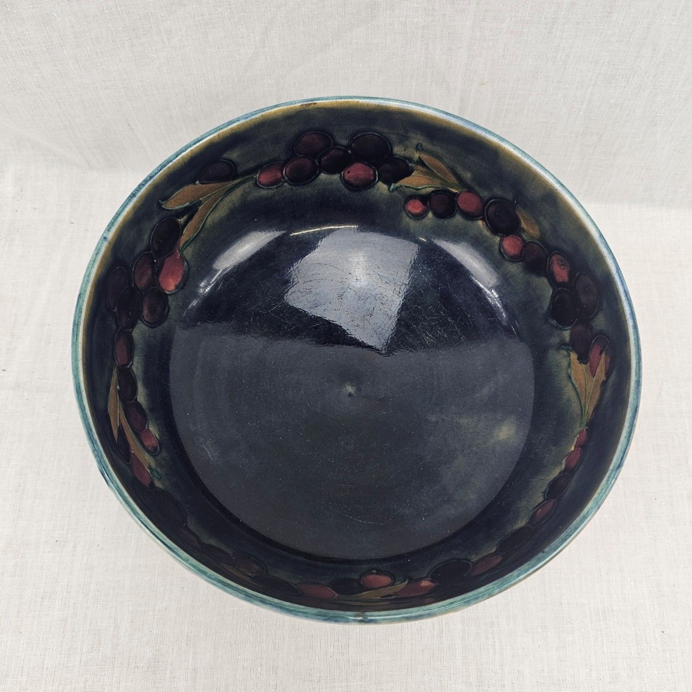 Circa 1930 William Moorcroft Pomegranate Pattern Bowl - Image 5