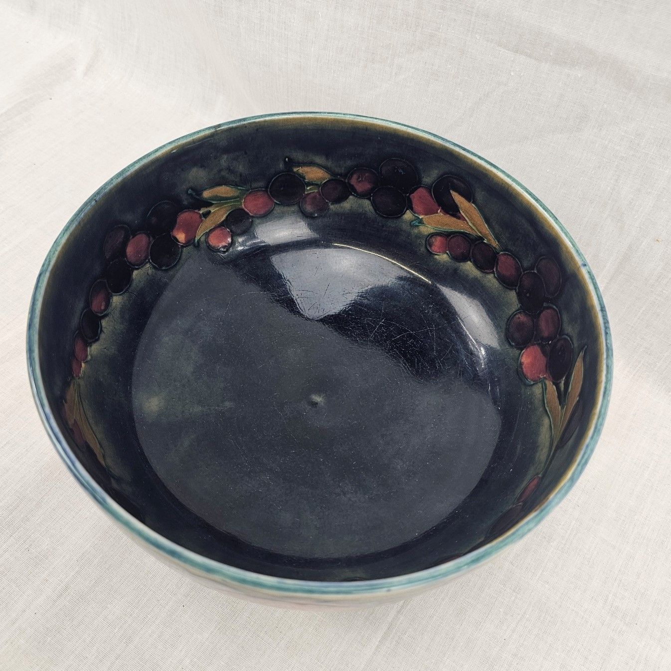 Circa 1930 William Moorcroft Pomegranate Pattern Bowl - Image 4