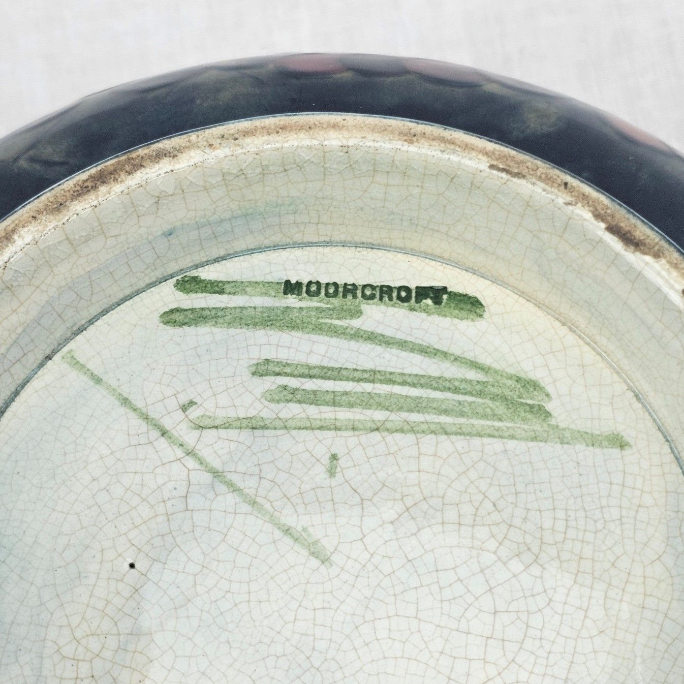 Circa 1930 William Moorcroft Pomegranate Pattern Bowl - Image 9