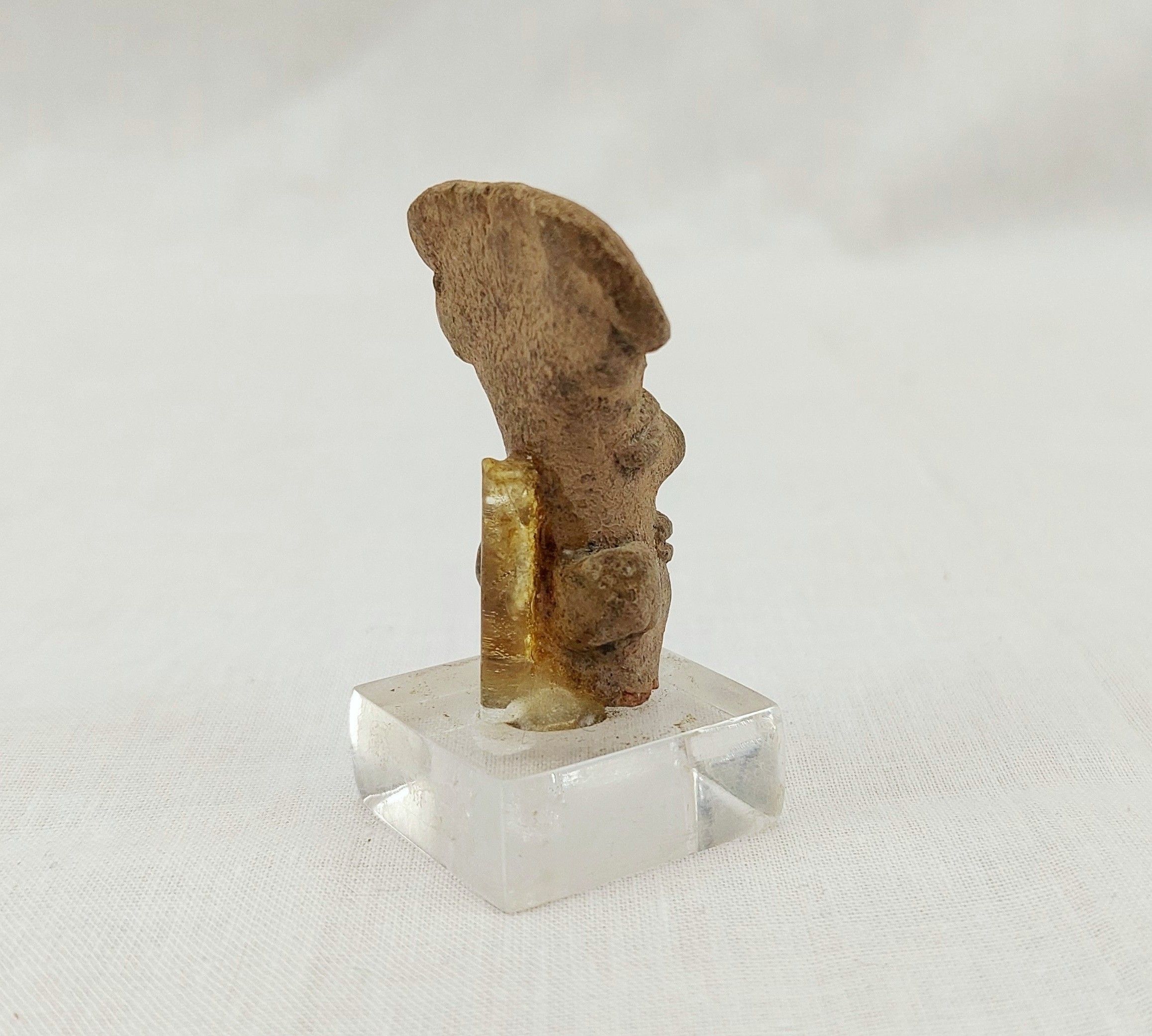 Circa 400 BC Ancient Greek Terracotta Stylised Miniature Mask - Image 3