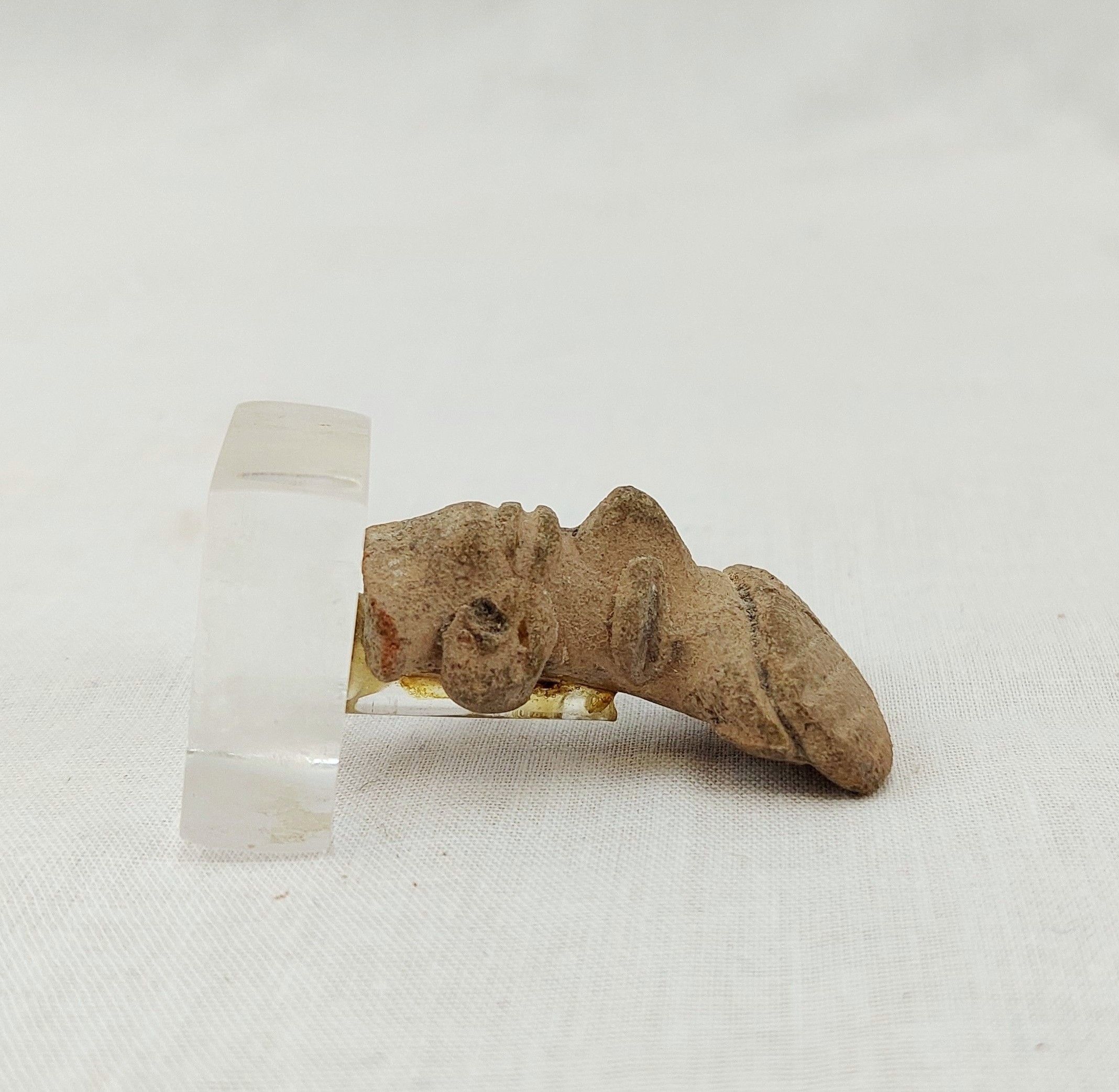 Circa 400 BC Ancient Greek Terracotta Stylised Miniature Mask - Image 2