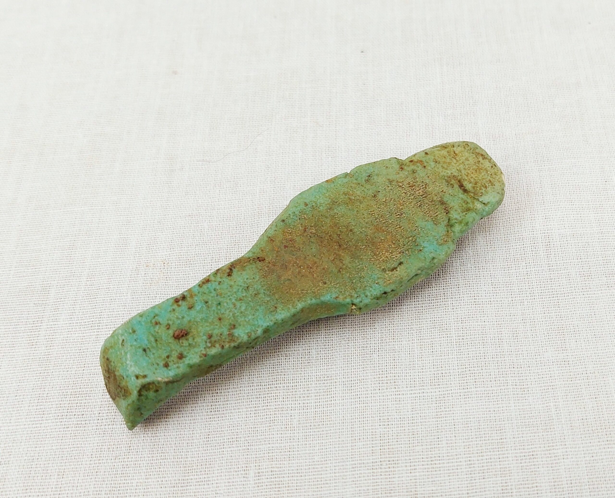 Circa 500 BC Ancient Egyptian Terracotta Faience Shabti Figurine - Image 2