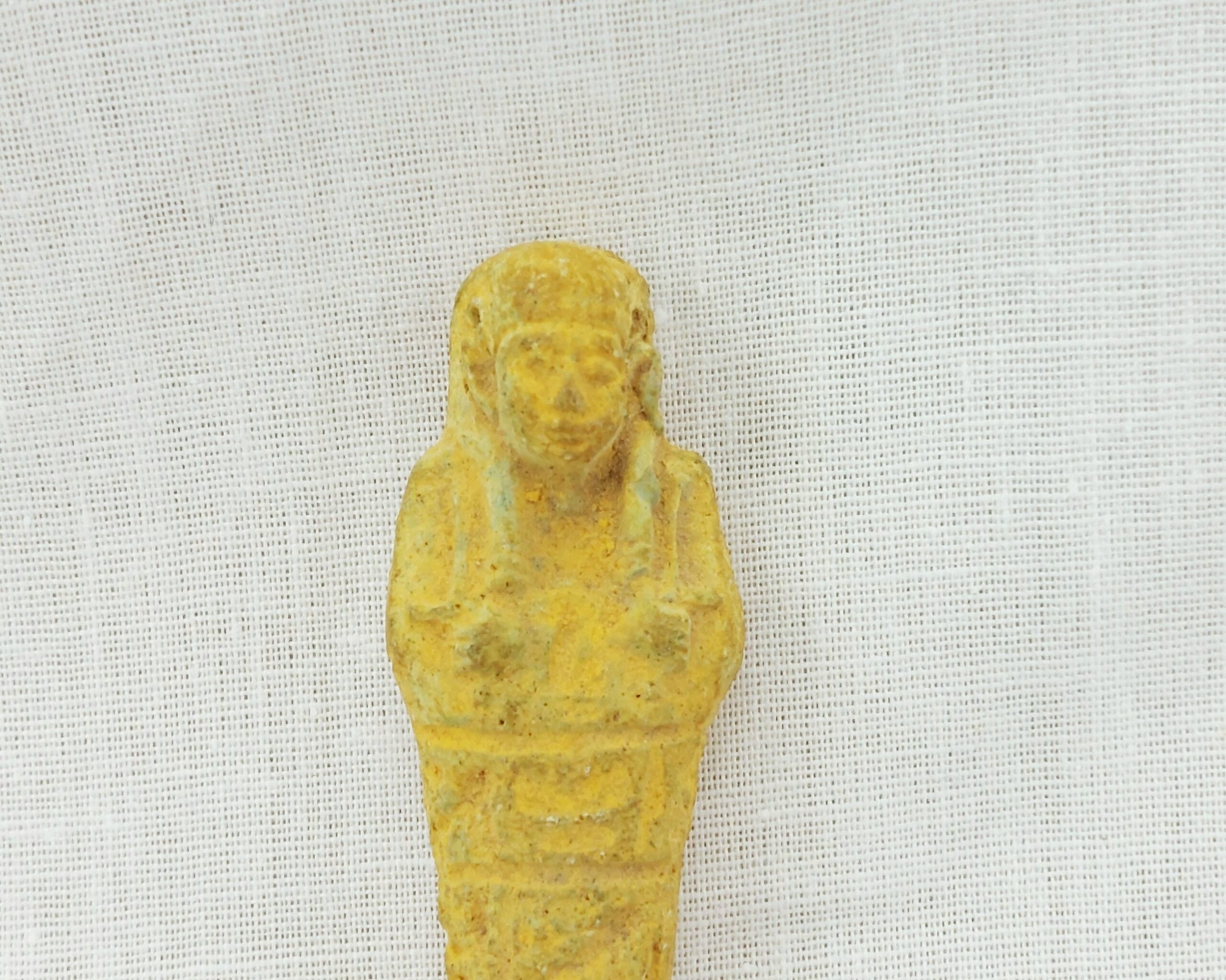 Circa 500 BC Ancient Egyptian Terracotta Shabti Figurine - Image 6