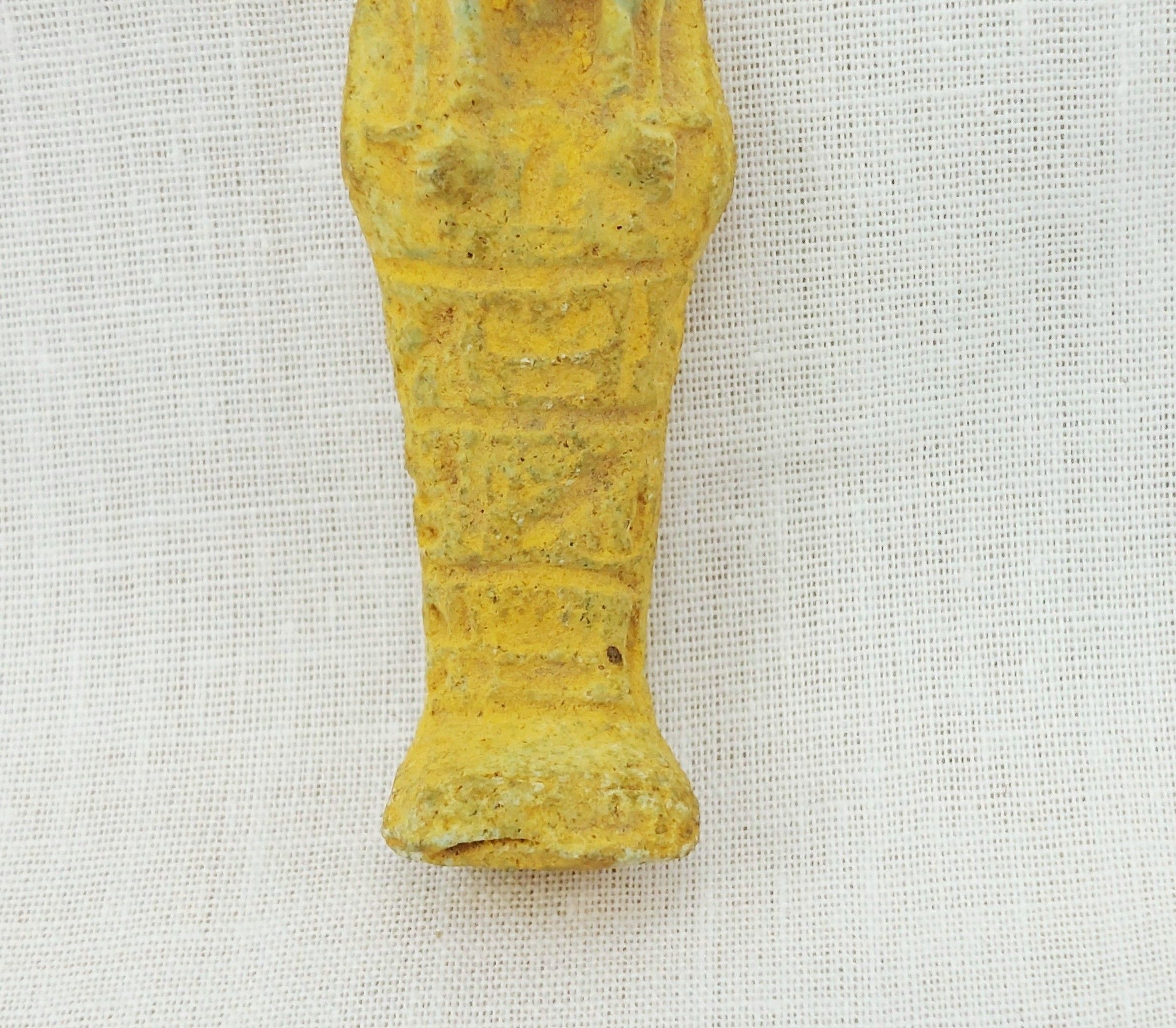 Circa 500 BC Ancient Egyptian Terracotta Shabti Figurine - Image 5