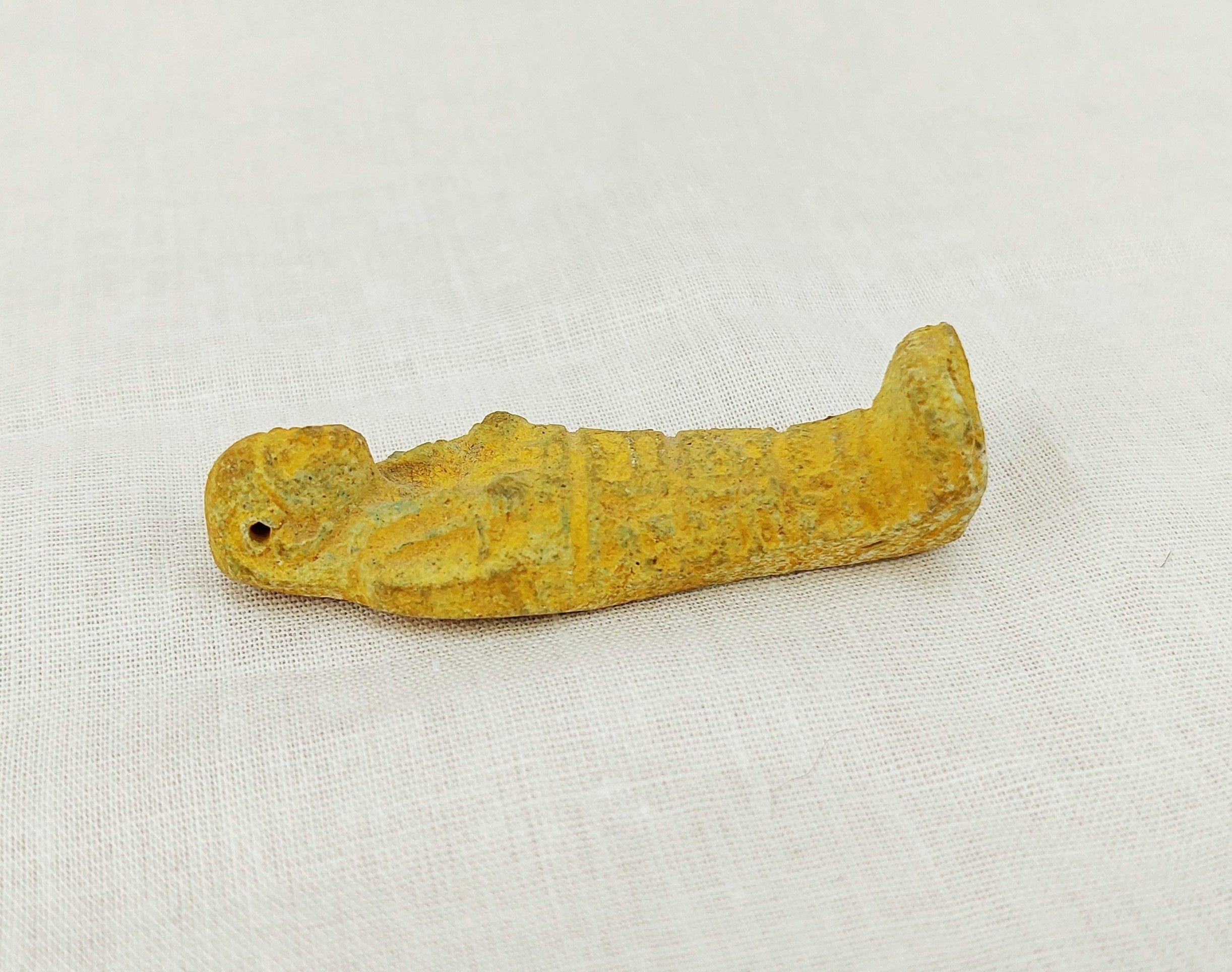Circa 500 BC Ancient Egyptian Terracotta Shabti Figurine - Image 3