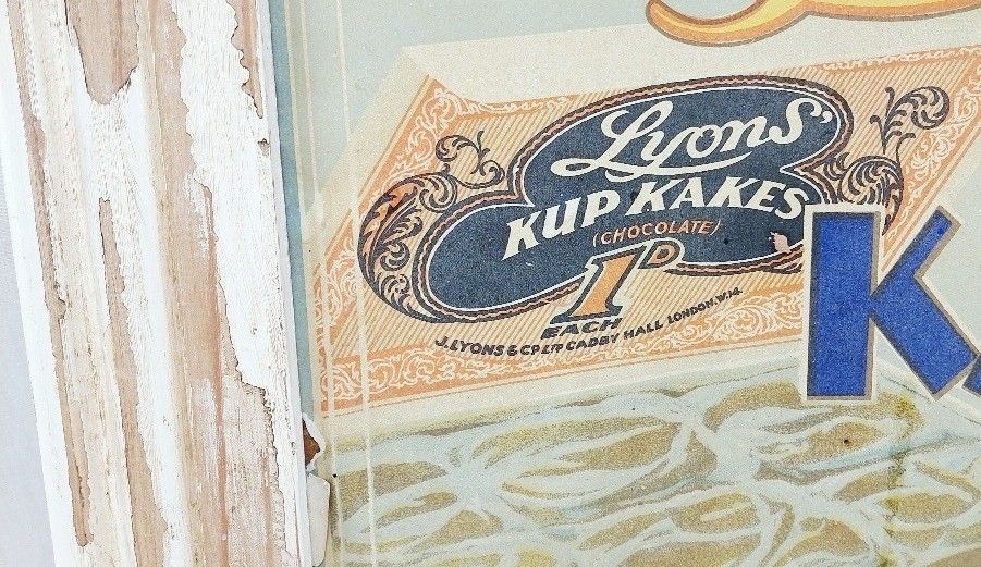 Framed 1950s Framed Lyons Kup Kakes Advertising Poster - Image 7