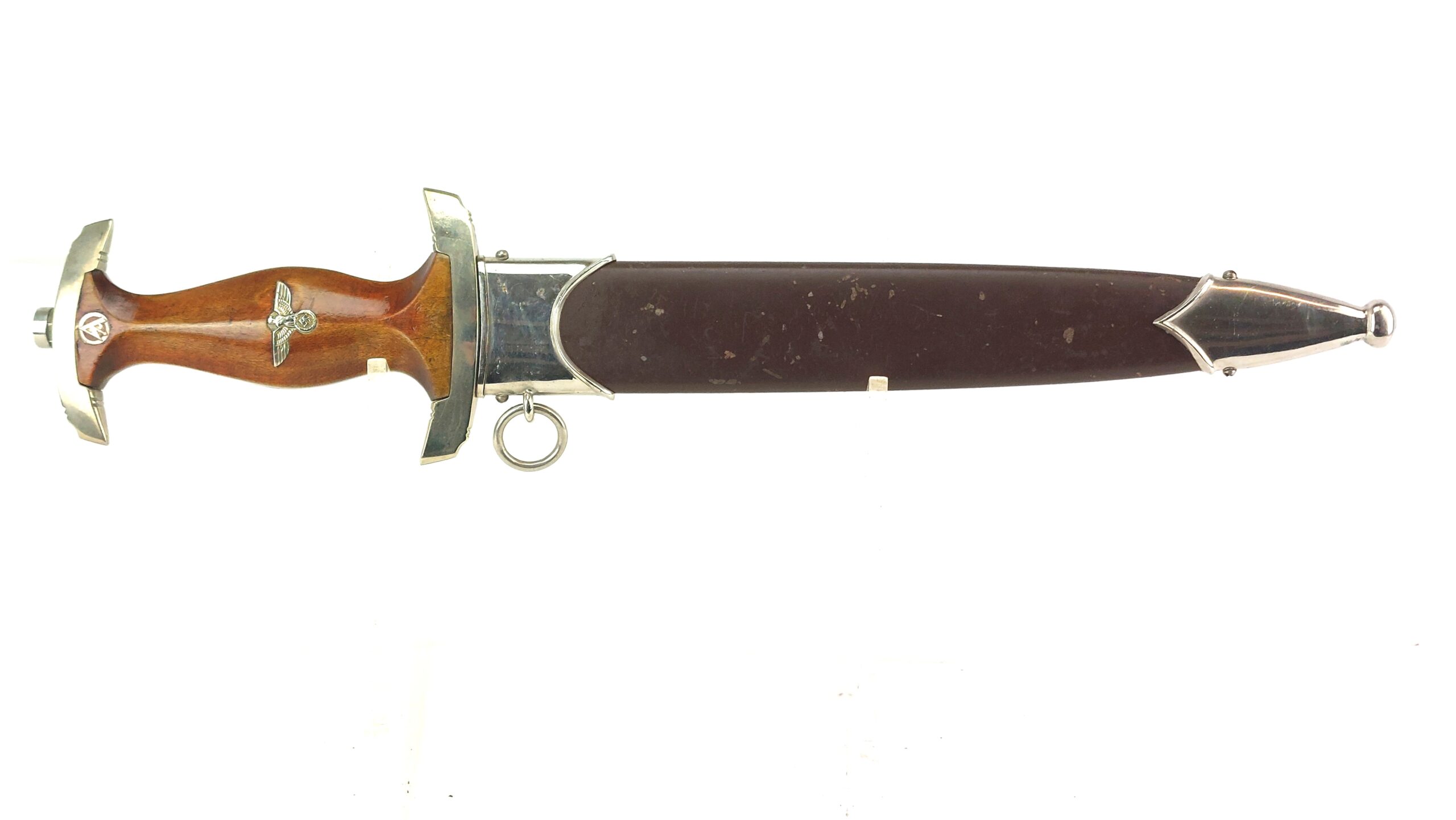 German, WW2, Early Sturmabteilung SA Army Honour Dagger & Scabbard, Maker Marked Earnst Pack & Sohne Solingen, Gau Marked NRH for Niederrhein District ***RESERVED*** - Image 2