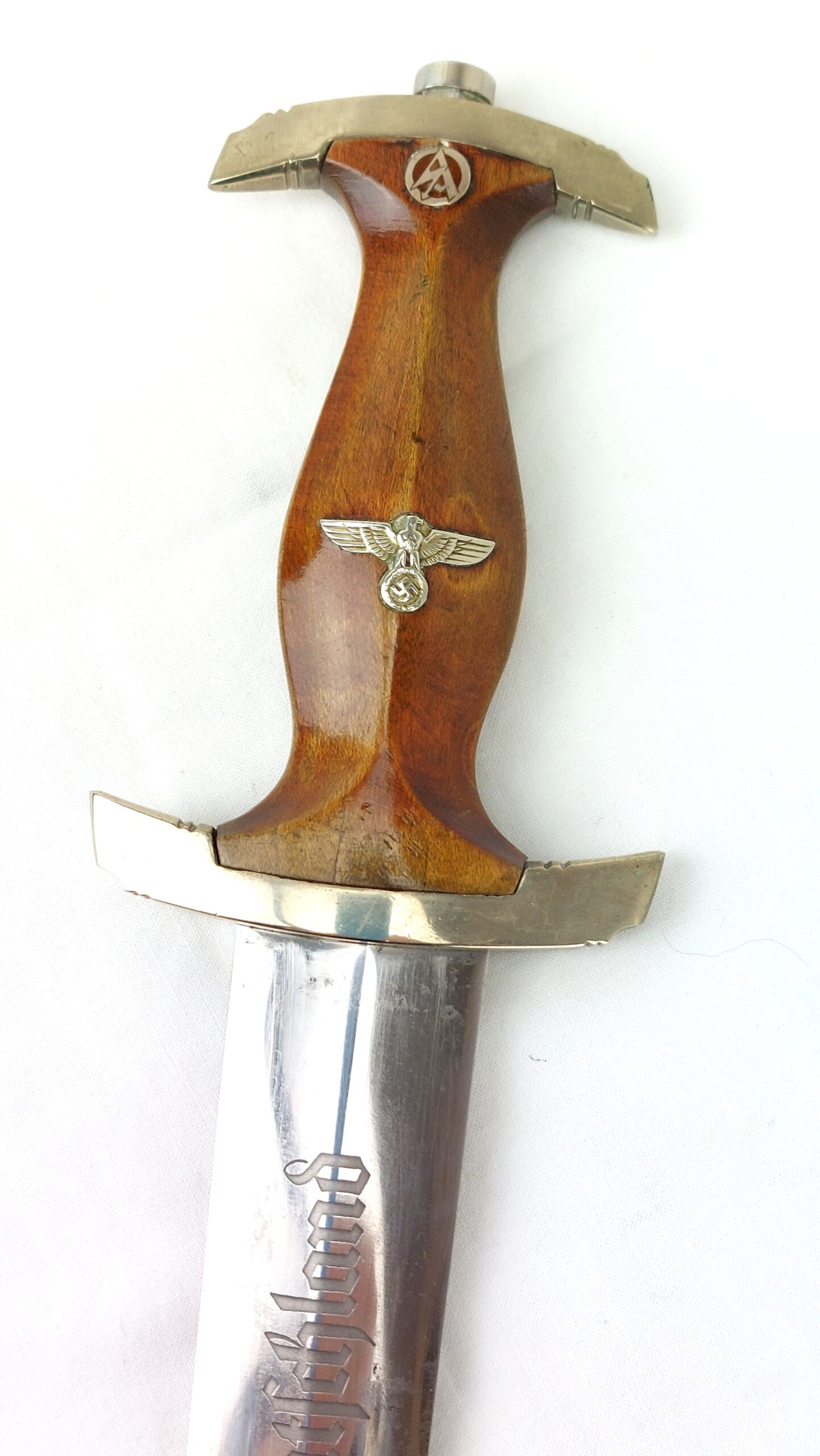 German, WW2, Early Sturmabteilung SA Army Honour Dagger & Scabbard, Maker Marked Earnst Pack & Sohne Solingen, Gau Marked NRH for Niederrhein District ***RESERVED*** - Image 6