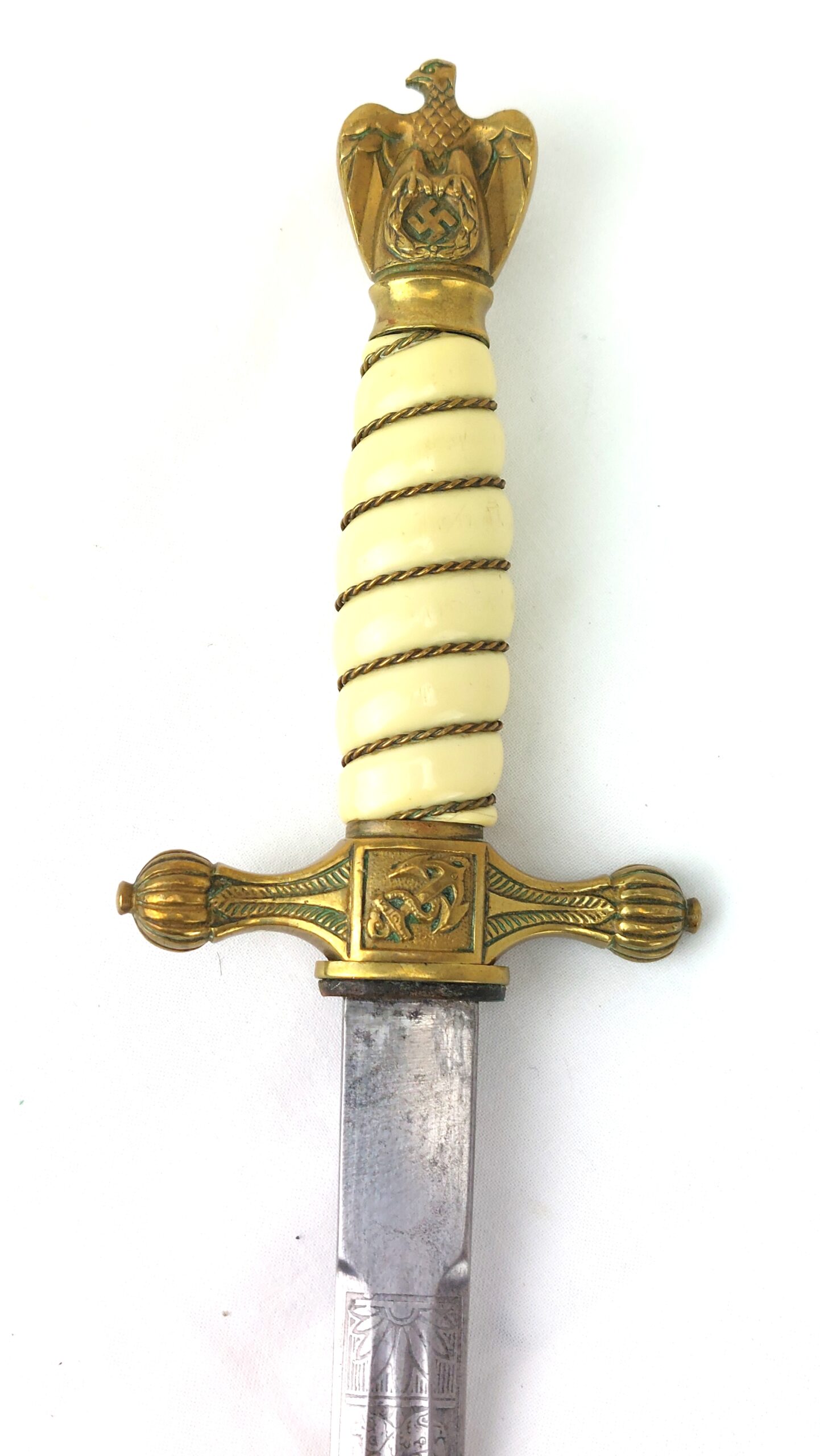German, WW2, Kriegsmarine Dress Dagger & Scabbard, Made by Paul Weyersberg & Co, Solingen - Image 15