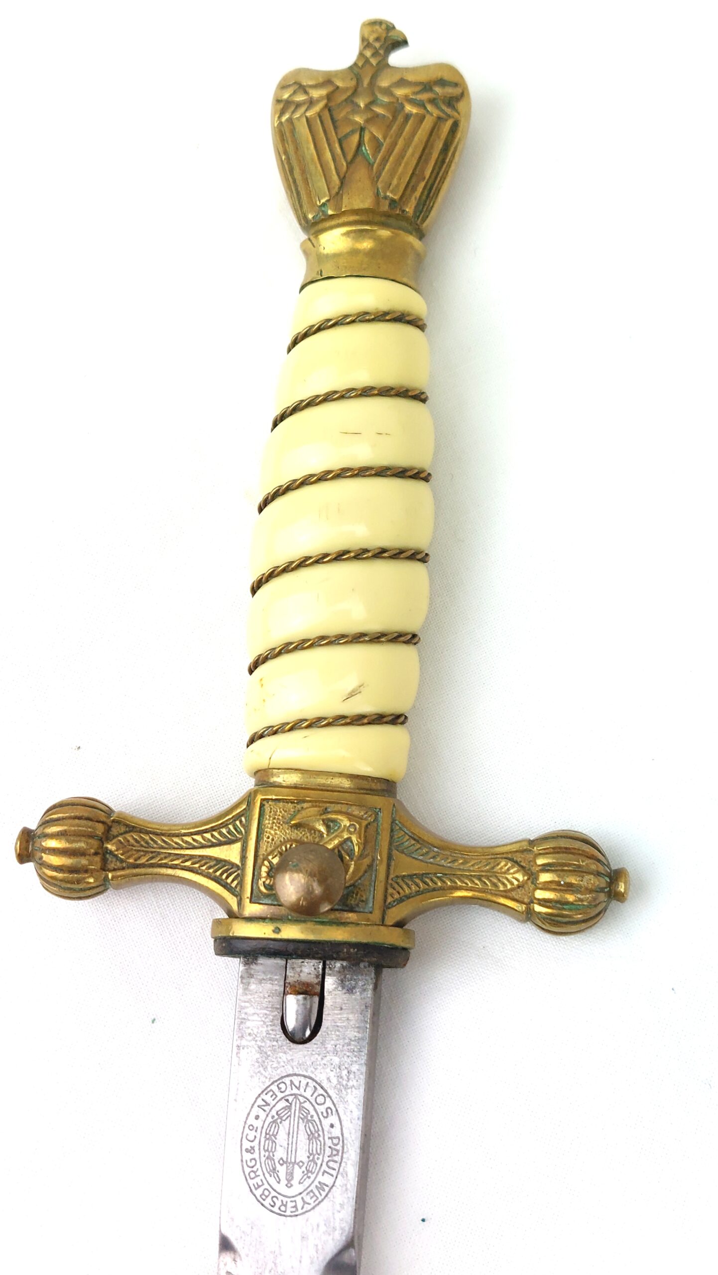 German, WW2, Kriegsmarine Dress Dagger & Scabbard, Made by Paul Weyersberg & Co, Solingen - Image 17