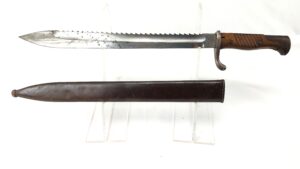 Imperial German, WW1, 2nd Pattern Model 1898/05 n/A Butcher Sawback (Mauser Gew 98) Bayonet & Scabbard, Dated 1916, by Weyersberg Kirschbaum & Cie Solingen