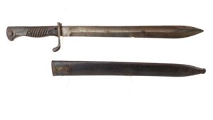 Imperial German, WW1, First Pattern Model 1898/05 a/A Gew 98 Butcher Bayonet & Scabbard, By Schulte & Co., Gevelsburg