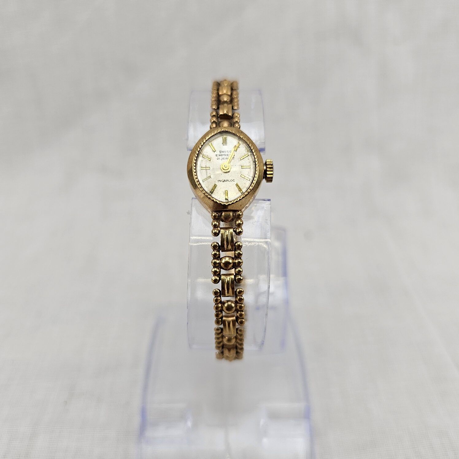 Ladies Circa 1968-69 Swiss Empress 21 Jewels 9ct Gold Incabloc Watch - Image 3