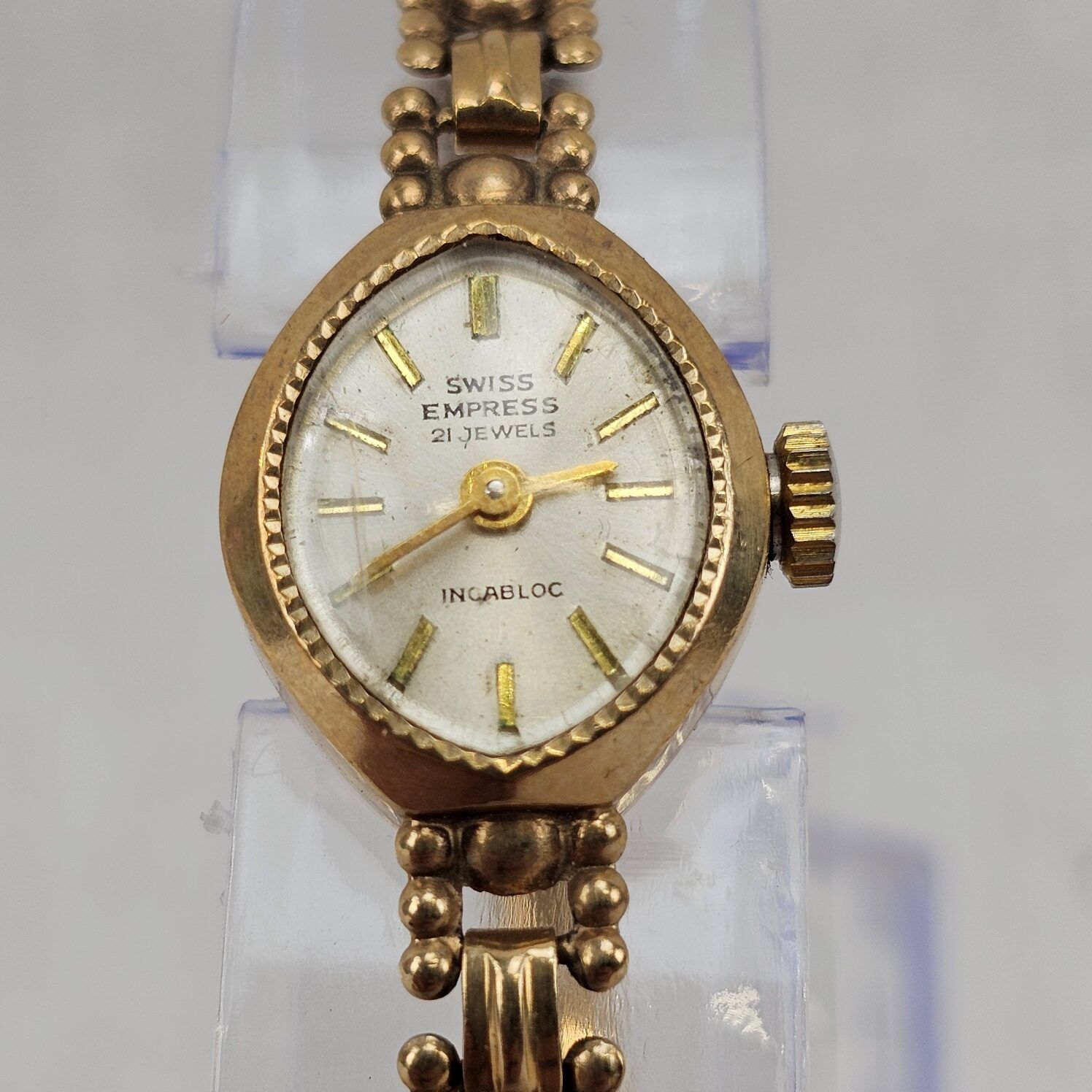Ladies Circa 1968-69 Swiss Empress 21 Jewels 9ct Gold Incabloc Watch - Image 4