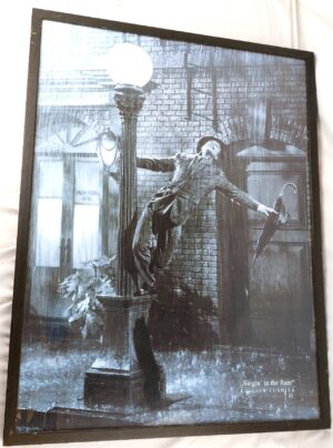 Large Framed Poster, Gene Kelly, "Singing in the Rain, Edition Tushita"