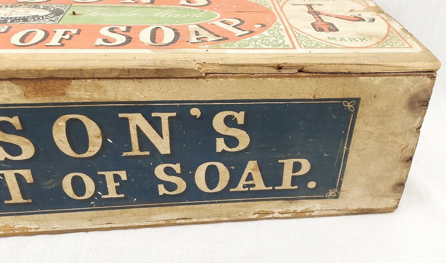 Large Vintage Hudsons Extract Of Soap Shop Advertising Box - Image 5