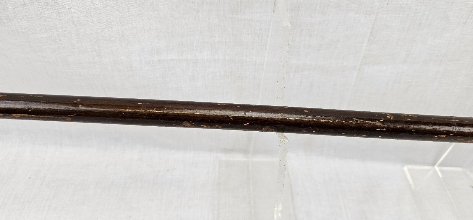 London 1921 Sterling Silver Pommel Wooden Walking Cane - Image 4