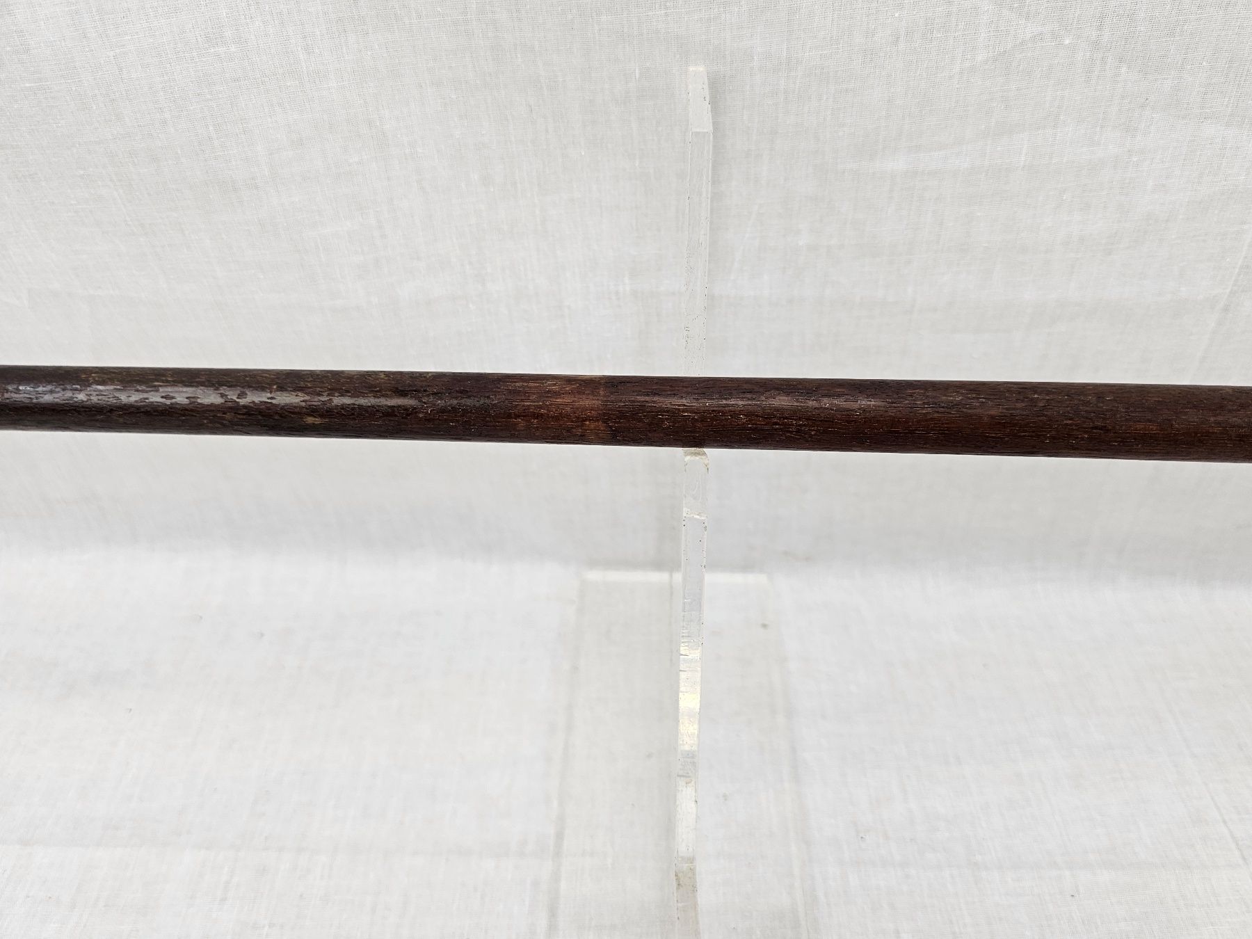 London 1922 Sterling Silver Ferrel Horn Tipped Horn Tipped Wooden Cane/Stick - Image 6