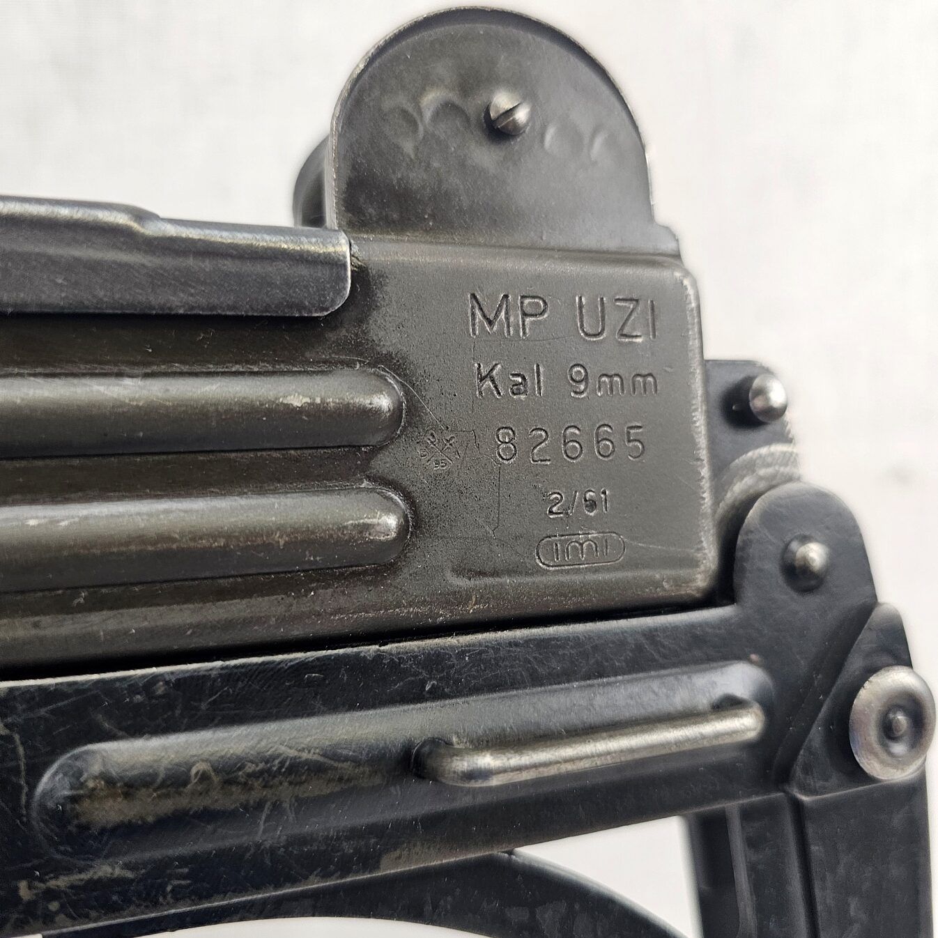 Old Spec MP UZI 9mm SMG With Folding Stock Sn. 82665 - Deactivated - Image 8