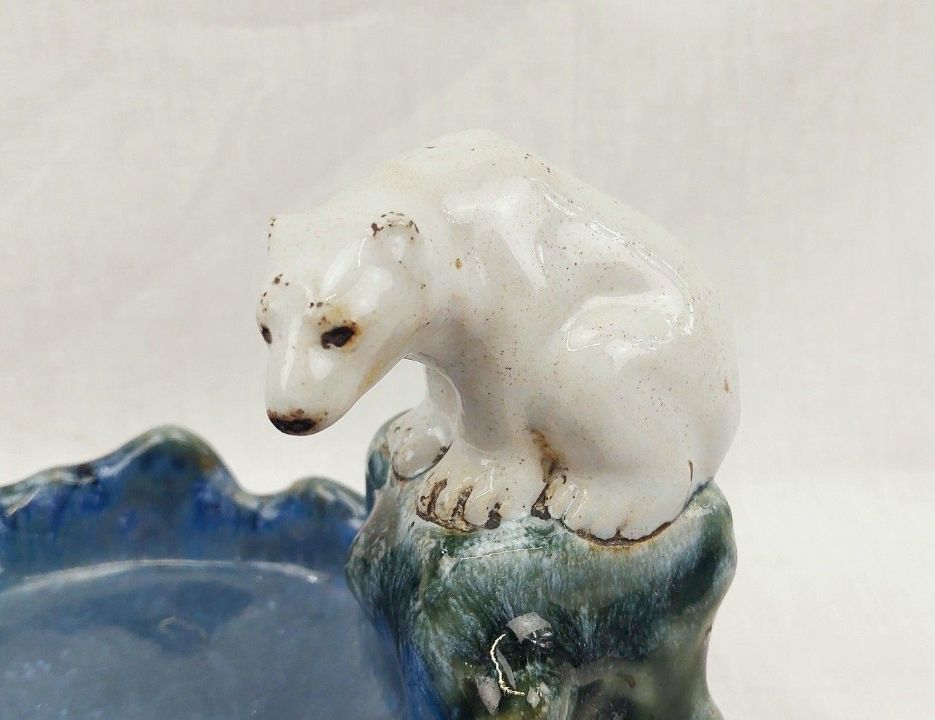Royal Doulton Lambeth Polar Bear Stoneware Soap Dish By Harry Simeone - Image 5